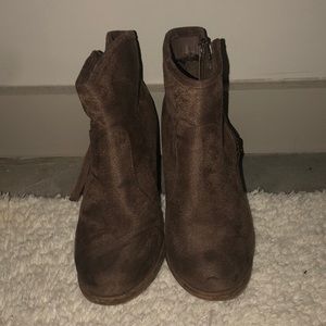 Suede booties